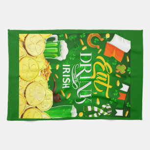 Eat Drink and Be Irish  Kitchen Towels