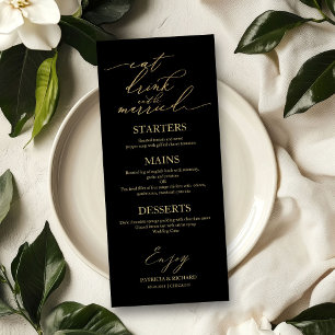 Eat Drink and Be Married Menu For Plate