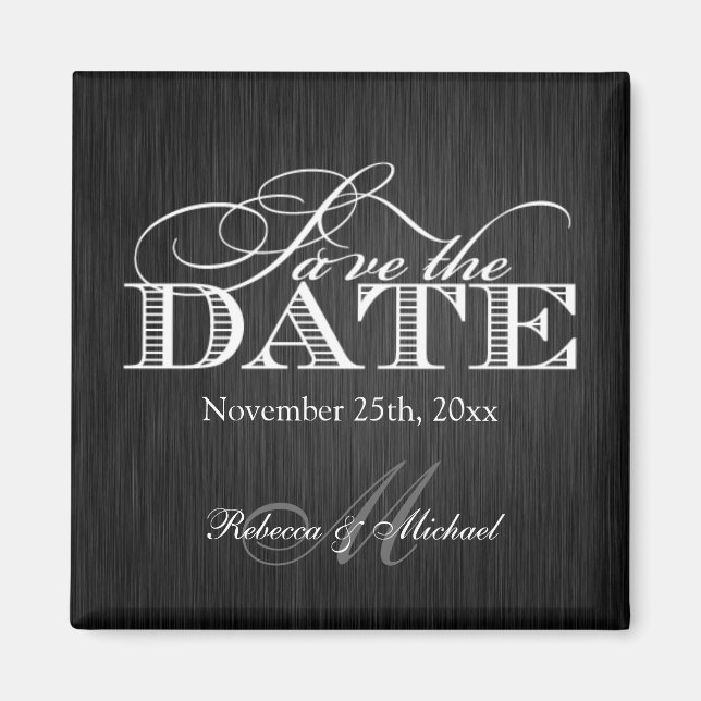 Eat Drink and be Married -  Save the Date Magnet (Front)