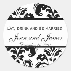 Eat, Drink, and be Married Stickers