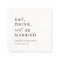 Eat Drink and Be Married Wedding Bar Napkins