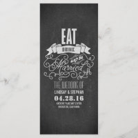 Eat drink and be married wedding programs
