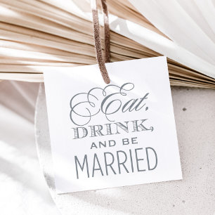 Eat Drink and Be Married Wedding Quote Self-inking Stamp
