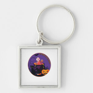 Eat Drink And Be Meowy Cute Casual Key Ring