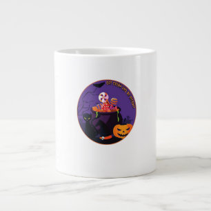Eat Drink And Be Meowy Cute Casual Large Coffee Mug
