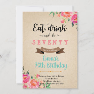 Eat drink and be merry adult birthday card