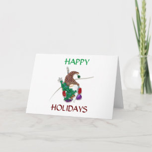 **EAT DRINK AND BE MERRY** COOL GNOMES CARD