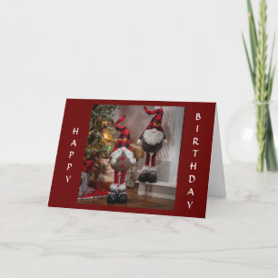 **EAT DRINK AND BE MERRY** COOL GNOMES CARD