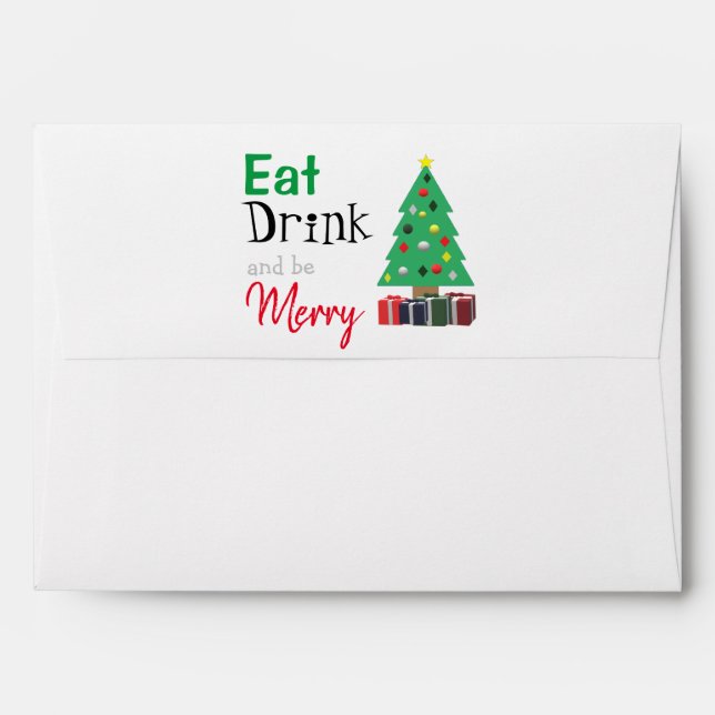 Eat, Drink, and be Merry Envelope (Back (Top Flap))
