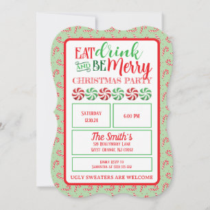 Eat Drink and Be Merry Flat Card
