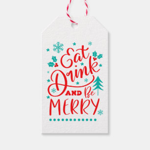 Eat, Drink and Be Merry Gift Tags