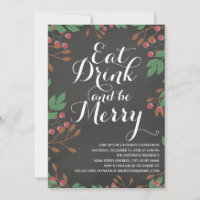 Eat Drink and be Merry Holly Berries Holiday Party
