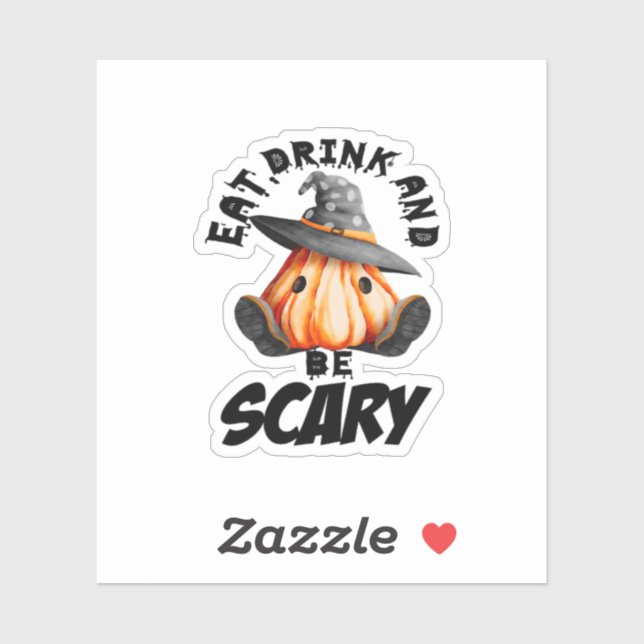 Eat Drink And Be Scared Retro Cool (Sheet)