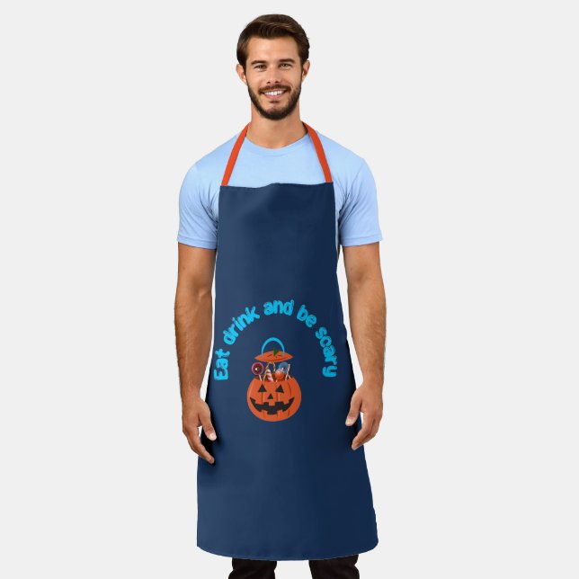 Eat, Drink and Be Scary Apron (Worn)