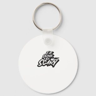 Eat Drink And Be Scary Basic Clean Key Ring
