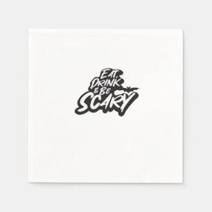 Eat Drink And Be Scary Basic Clean Napkin