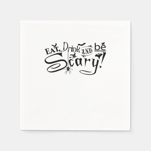Eat Drink And Be Scary Casual Simple Napkin (Front)
