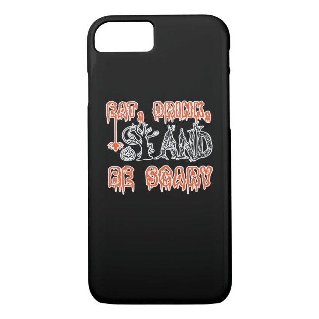 Eat Drink And Be Scary Classic Creative Casual Case-Mate iPhone Case (Back)