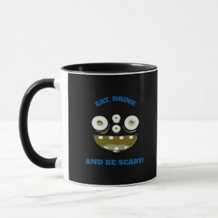 Eat Drink And Be Scary Classic Minimal Clean Mug
