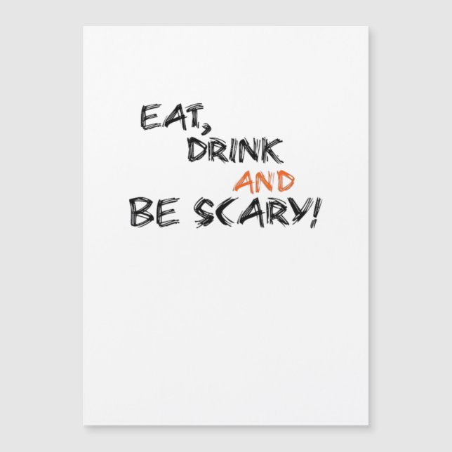 Eat Drink And Be Scary Classic Retro (Front)