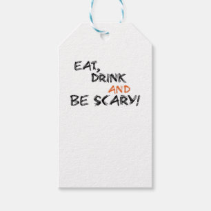 Eat Drink And Be Scary Classic Retro Gift Tags