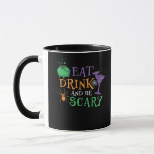 Eat Drink And Be Scary Essential Retro Graphic Mug