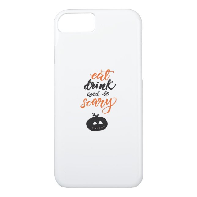 Eat Drink And Be Scary Funny Halloween Case-Mate iPhone Case (Back)