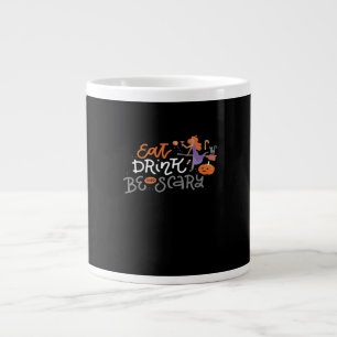 Eat Drink And Be Scary Funny Halloween Large Coffee Mug