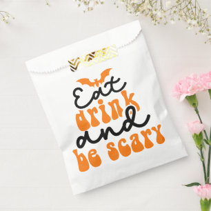 Eat Drink and Be Scary Groovy Retro Favour Bag