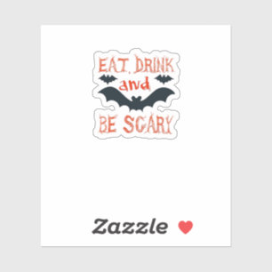 Eat Drink And Be Scary Halloween Bats Party Hallow
