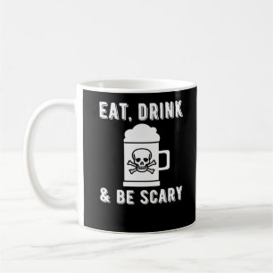 Eat Drink And Be Scary Halloween Beer Vintage Styl Coffee Mug
