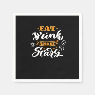 Eat Drink And Be Scary Halloween Creative Casual Napkin