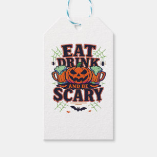 Eat Drink And Be Scary Halloween Design Creative S Gift Tags