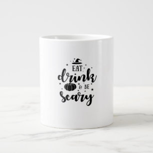 Eat Drink And Be Scary Halloween Large Coffee Mug