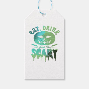 Eat Drink And Be Scary Halloween Light Gift Tags