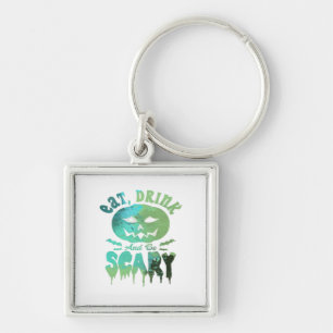 Eat Drink And Be Scary Halloween Light Key Ring