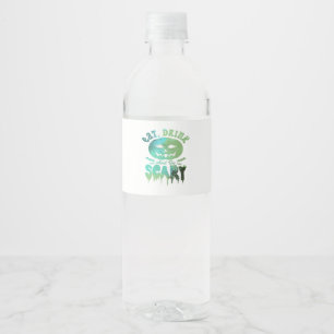 Eat Drink And Be Scary Halloween Light Water Bottle Label