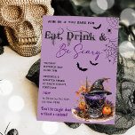 Eat Drink And Be Scary Halloween Party Invitation<br><div class="desc">Eat Drink And Be Scary Halloween Party Invitation</div>