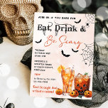 Eat Drink And Be Scary Halloween Party Invitation<br><div class="desc">Eat Drink And Be Scary Halloween Party Invitation</div>