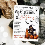 Eat Drink And Be Scary Halloween Party Invitation<br><div class="desc">Eat Drink And Be Scary Halloween Party Invitation</div>