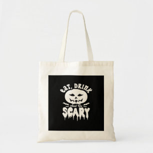 Eat Drink And Be Scary Halloween Retro Classic Tote Bag