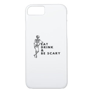 Eat Drink And Be Scary Halloween Skeleton Vintage  iPhone 8/7 Case