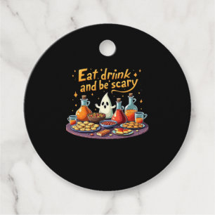 Eat Drink And Be Scary Halloween Spooky Fun For Ha Favour Tags