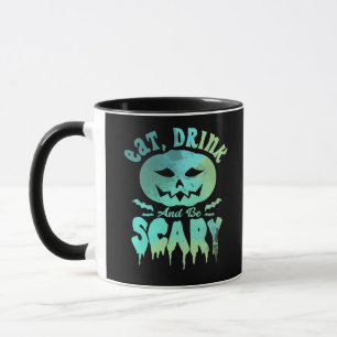 Eat Drink And Be Scary Halloween Vintage Classic Mug
