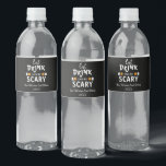 Eat, Drink and Be Scary Halloween Water Bottle Label<br><div class="desc">Eat,  drink and be scary Halloween party event gifts</div>
