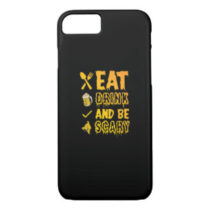 Eat Drink And Be Scary I Halloween Retro Classic iPhone 8/7 Case