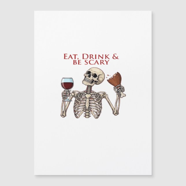 Eat Drink And Be Scary Minimal Clean (Front)