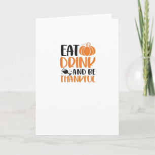 Eat Drink And Be Scary Minimal Clean Card