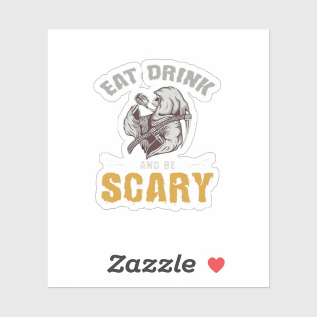 Eat Drink And Be Scary Reaper Minimal Clean (Sheet)