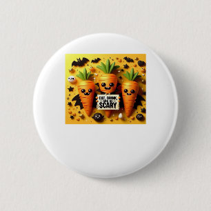 Eat Drink And Be Scary Retro Classic 6 Cm Round Badge